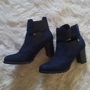 Blue Attention Booties